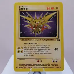 Pokemon TCG - Zapdos 30/62 Fossil Rare WOTC 1999 - NM - Image 2