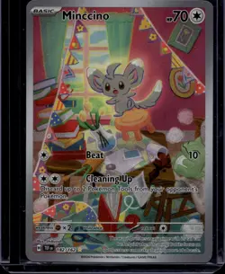 Pokemon TCG Minccino 182/162 Temporal Forces Illustration Rare NM - Image 1