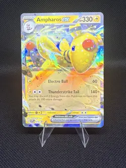 Pokemon Scarlet & Violet Black Star Promo - Ampharos ex SVP 016 - Image 1