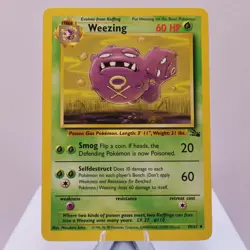 Pokemon TCG - Weezing 45/62 Fossil Uncommon WOTC 1999 - EXC - Image 2
