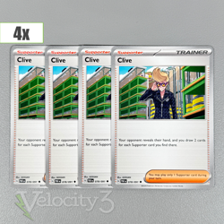 Pokemon TCG Trainer Cards (4) Clive 78/91 Uncommon | 2024 Paldean Fates - Image 1