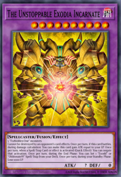 Yugioh! Mega Tins 2025 PREORDER 1x StR The Unstoppable Exodia Incarnate - Image 1