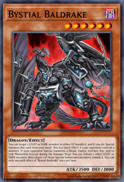 Yugioh! Mega Tins 2025 PREORDER 1x StR Bystial Baldrake - Image 1