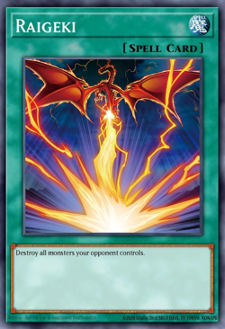 Yugioh! Mega Tins 2025 PREORDER 1x StR Raigeki - Image 1