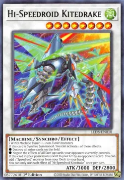 LED8-EN018 Hi-Speedroid Kitedrake Rare 1st Edition Near Mint YuGiOh TCG - Image 1