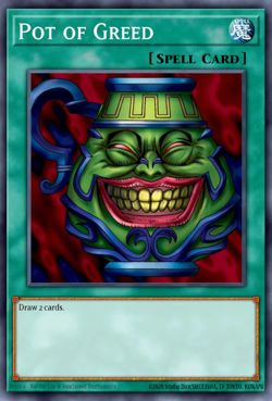 Yugioh! Mega Tins 2025 PREORDER 1x StR Pot Of Greed - Image 1