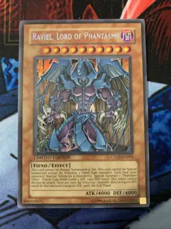 Yugioh Raviel, Lord of Phantasms CT03-EN003 Limited Edition Secret Rare VLP - Image 1
