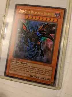 Yugioh Red-Eyes Darkness Dragon SD1-EN001 Ultra Rare 1st Ed NM - Image 5