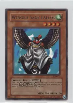Winged Sage Falcos YuGiOh Pharaonic Guardian #PGD-072 2003 READ - Image 1