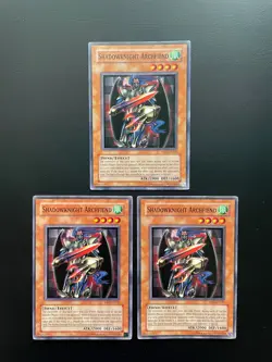 Yugioh Shadowknight Archfiend DR1-EN230 Unlimited Edition Common MP/HP X3 - Image 1