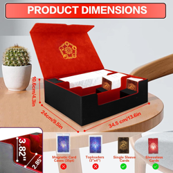 Trading Card Storage Box for Mtg/Tcg/Yugioh, Commander Deck Case Fits 2000+ Card - Image 5