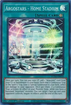 Yugioh! Argostars - Home Stadium - SUDA-EN058 - Super Rare - 1st Edition Near Mi - Image 1