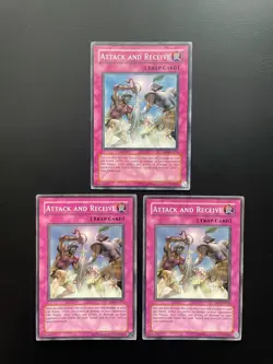 Yugioh Attack And Receive DB1-EN173 Unlimited Edition Common HP X3 - Image 1