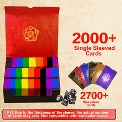 Trading Card Storage Box for Mtg/Tcg/Yugioh, Commander Deck Case Fits 2000+ Card - Image 2