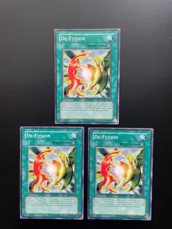 Yugioh De-Fusion DB2-EN029 Unlimited Edition Common Damaged X3 - Image 1