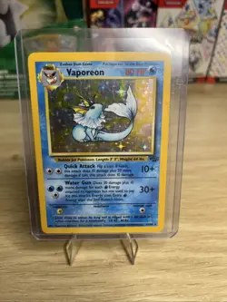 Pokemon TCG Vaporeon Jungle Holo Card 12/64 1st Edition Rare - Image 1