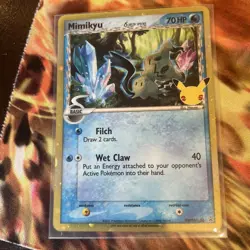 HOLO Mimikyu SWSH136 - NM / M - PROMO Celebrations Sword Shield Pokemon Card - Image 1