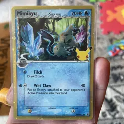 HOLO Mimikyu SWSH136 - NM / M - PROMO Celebrations Sword Shield Pokemon Card - Image 3