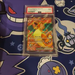 2023 Pokemon Mew EN Charizard EX Ultra Rare Card #186 PSA Graded - Image 1
