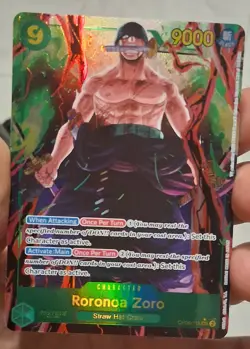 One Piece Card Game Roronoa Zoro Secret Rare Alternative Art OP06-118 - Image 1