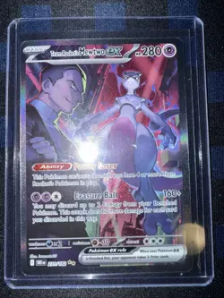 Pokemon Team Rocket's Mewtwo ex 231/182 Sv10: Destined Rivals Holo Card - Image 1