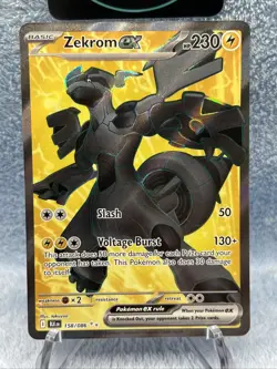 Pokemon Zekrom EX 158/086 Black Bolt Full Art English Card NM/Mint Condition - Image 2