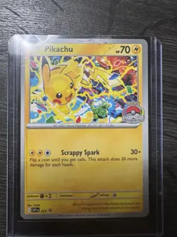 Pikachu Pokemon Card Scrappy Spark 70 HP Promo Championship - Image 1