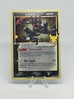 Pokemon Greninja Gold Star SWSH144 Celebrations Promo Card - Image 1