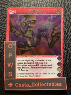 KREKK PHALANX RECON - CHOOSE YOUR STATS - 1ST ED - RARE - CHAOTIC CARD - NM - Image 1