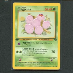 Pokemon TCG Exeggcute 52/64 WotC Jungle 1st Ed. Regular Common Card EN-MP 1999 - Image 1
