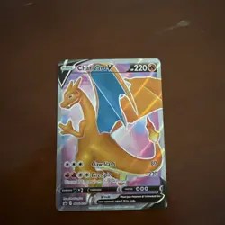 Charizard V SWSH050 Champions Path ETB Black Star Promo Pokemon Card NM - Image 1