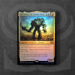 Sol'kanar the Swamp King •Foil• Rare Creature - Demon • Dominaria Remastered MTG - Image 1