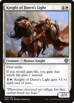 Knight of Dawn's Light 023/281 Non Foil Uncommon Dominaria United MTG Near Mint - Image 1
