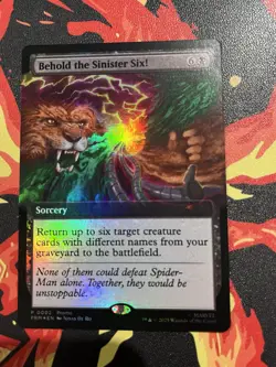 MTG Behold the Sinister Six! Pax West 2025 Promo Foil NEW MINT - Image 1