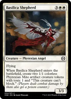 NM Basilica Shepherd, MTG, Phyrexia: One, Magic the Gathering, 4 - Image 1