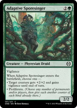 NM Adaptive Sporesinger, MTG, Phyrexia: One, Magic the Gathering, 157 - Image 1