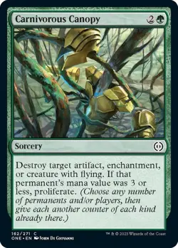 NM Carnivorous Canopy, MTG, Phyrexia: One, Magic the Gathering, 162 - Image 1