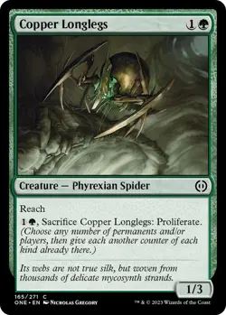 NM Copper Longlegs, MTG, Phyrexia: One, Magic the Gathering, 165 - Image 1