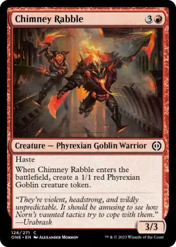 NM Chimney Rabble, MTG, Phyrexia: One, Magic the Gathering, 126 - Image 1
