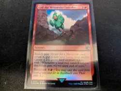 MTG Magic the Gathering FOIL Call the Mountain Chocobo FIN! - Image 1