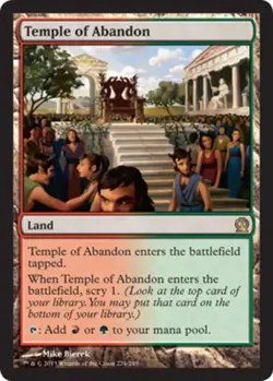 1x Temple of Abandon NM, English MTG Theros - Image 1