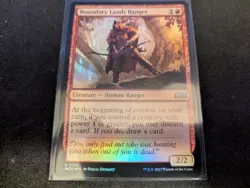 MTG Magic the Gathering FOIL Boundary Lands Ranger WOE! - Image 1