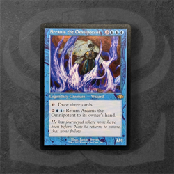 Arcanis the Omnipotent •Retro Frame• Rare Wizard • Dominaria Remastered MTG DMR - Image 1