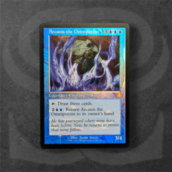 Arcanis the Omnipotent •Retro Frame Foil• Rare Wizard • Dominaria Remastered MTG - Image 1