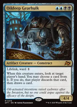 Oildeep Gearhulk- Aetherdrift Foil MTG-NM - Image 1