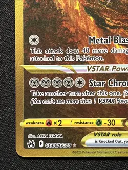Pokemon Crown Zenith Origin Forme Dialga VSTAR GG68 NM - Image 2