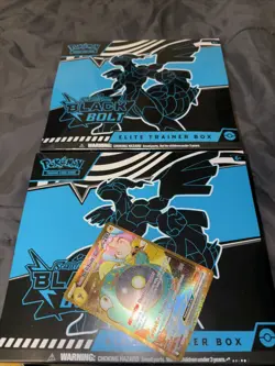 Pokemon TCG Black Bolt and White Flare Elite Trainer Box ETB Set of 2 - Image 1