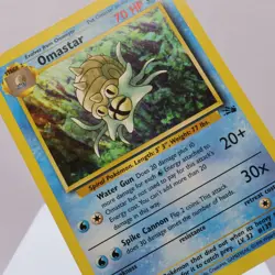 Pokemon TCG - Omastar 40/62 Fossil Uncommon WOTC 1999 - LP - Image 1