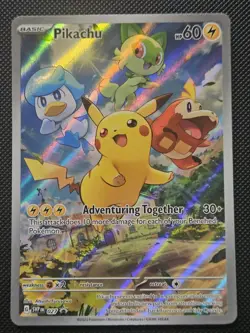 Pikachu #027 Pokemon Svp En SV Black Star Promo 2023 Paldea Evolved - Image 1