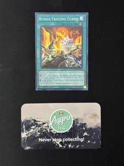 Runick Freezing Curses - Yugioh TAMA-EN033 1st Edition Super Rare NM - Image 1